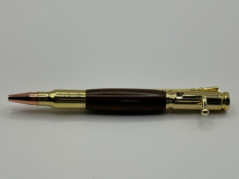 Gold Bolt Action Merbau Pen