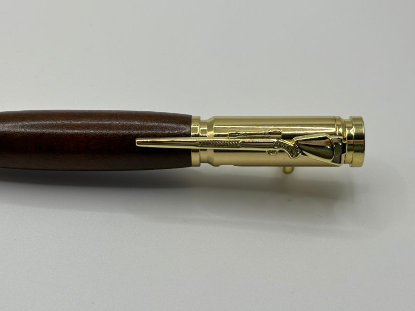 Gold Bolt Action Merbau Pen