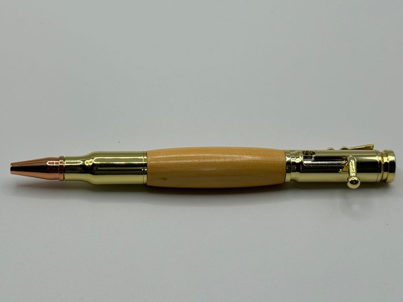 Gold Bolt Action Huon Pine Pen