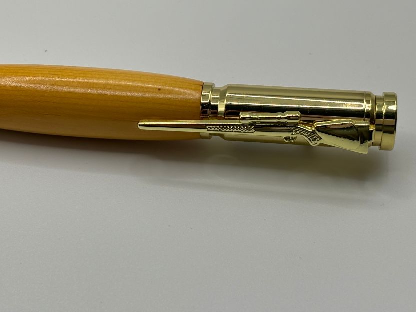 Gold Bolt Action Huon Pine Pen