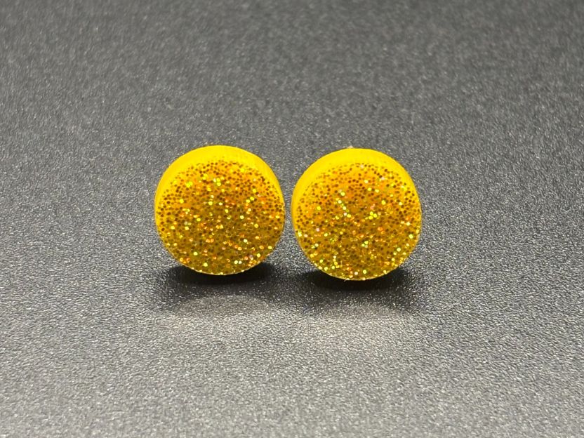 Round Stud Earrings