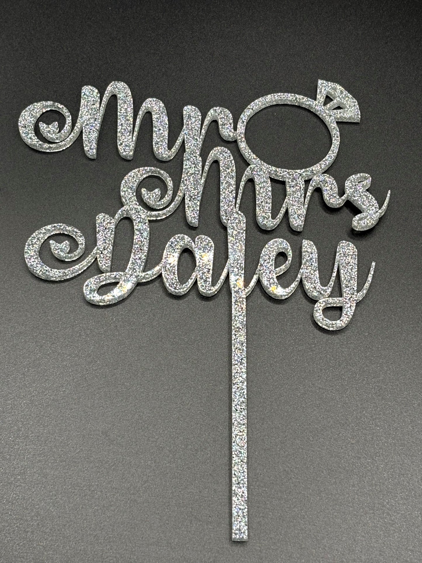 Wedding Cake Topper (Diamond Ring)