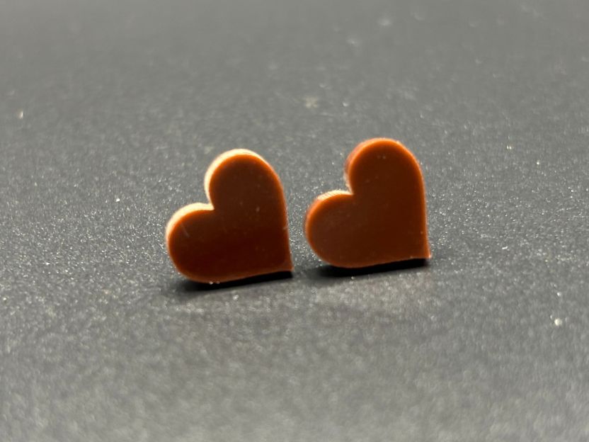 Heart Stud Earrings