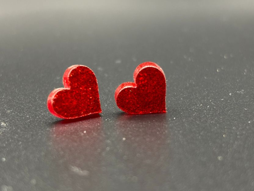 Heart Stud Earrings