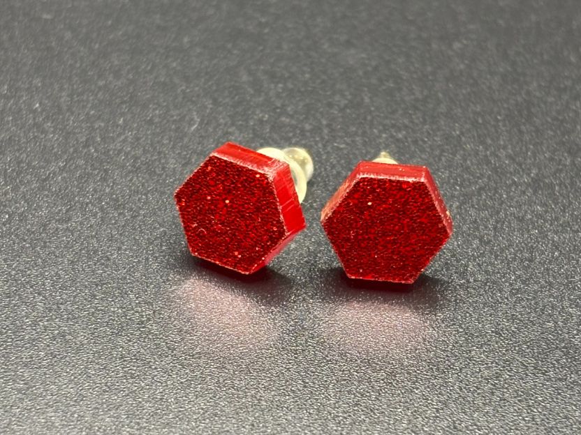 Hexi Stud Earrings