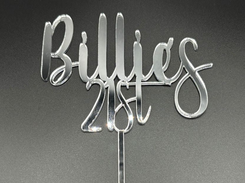 Name & Age Cake Topper