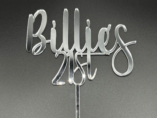 Name & Age Cake Topper