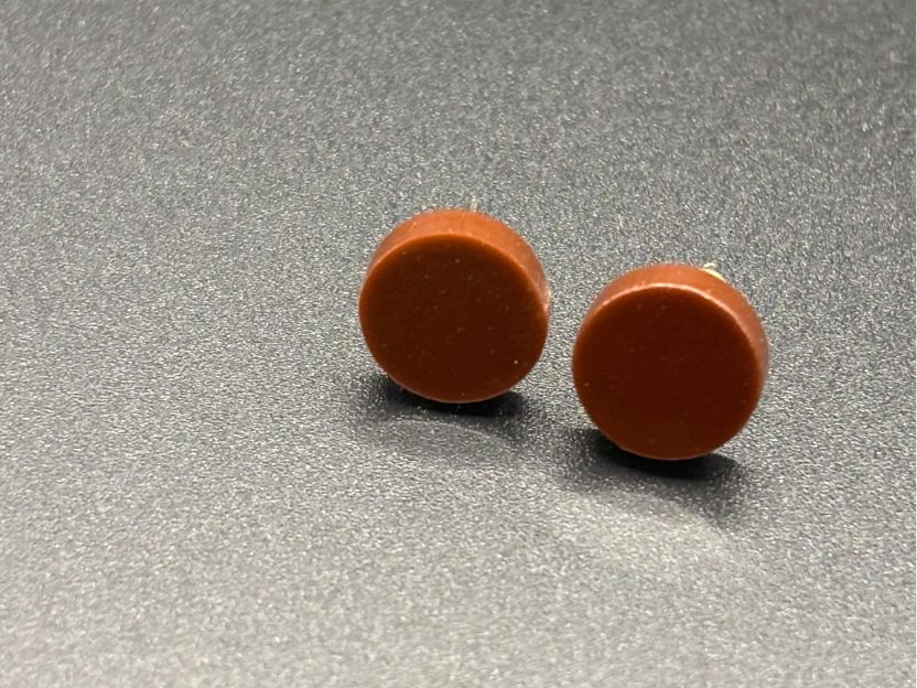 Round Stud Earrings