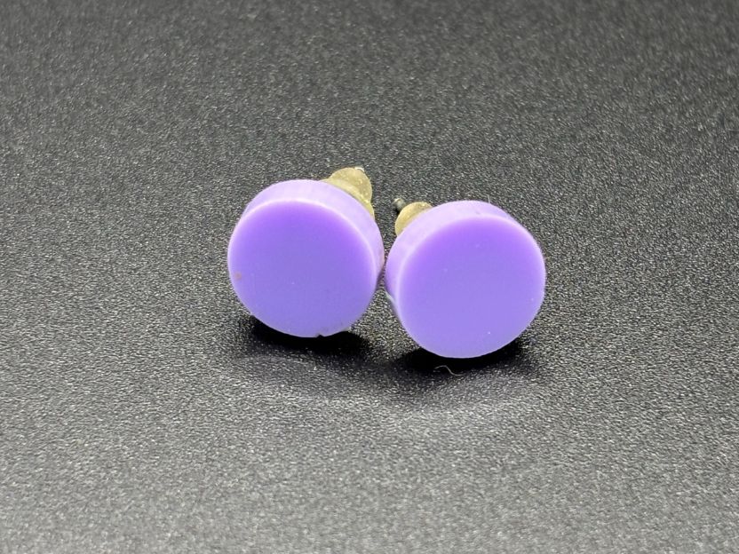 Round Stud Earrings