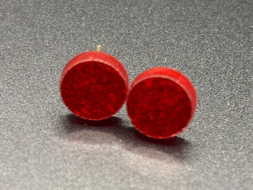 Round Stud Earrings