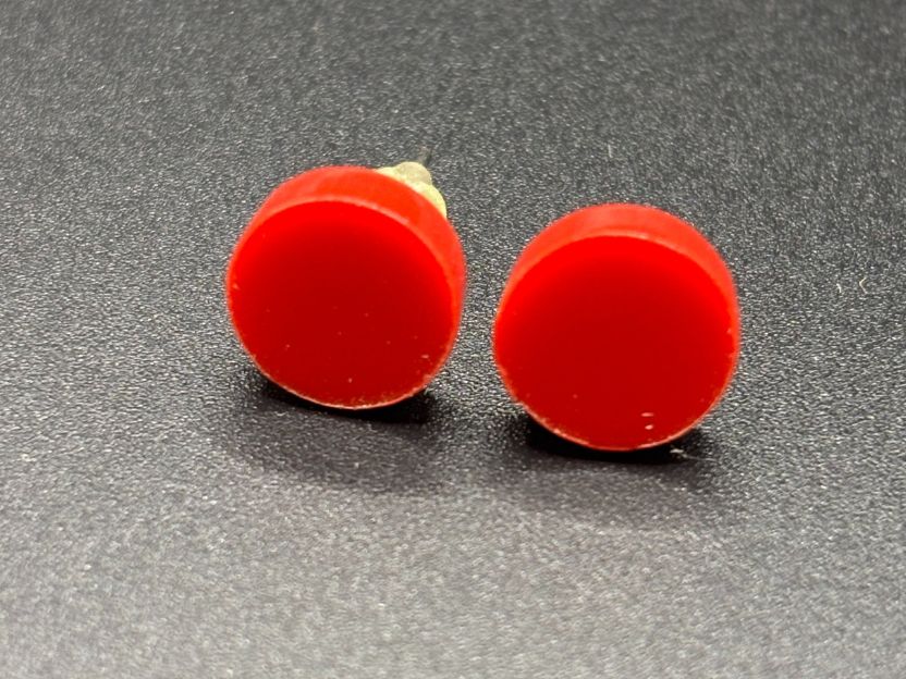 Round Stud Earrings