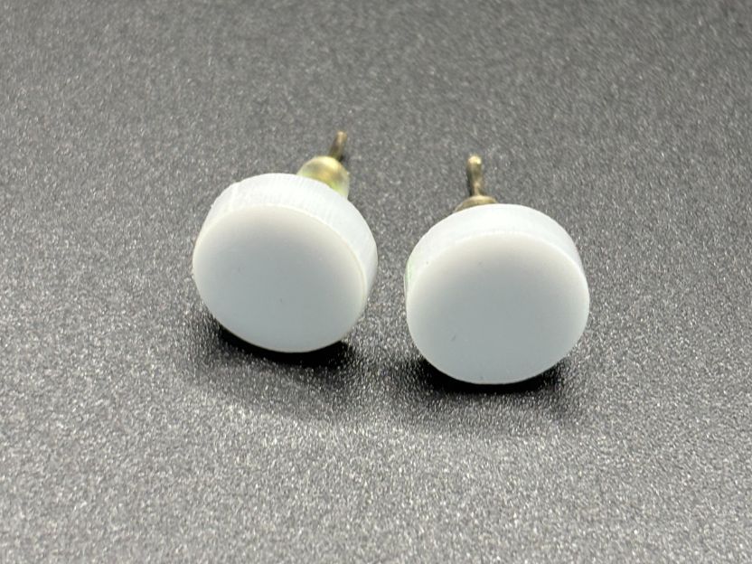 Round Stud Earrings