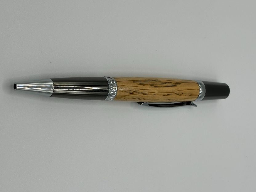 Silver Sierra American Oak Pen