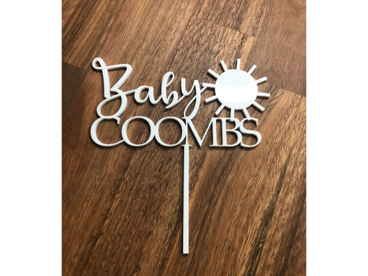 Baby Name Cake Topper
