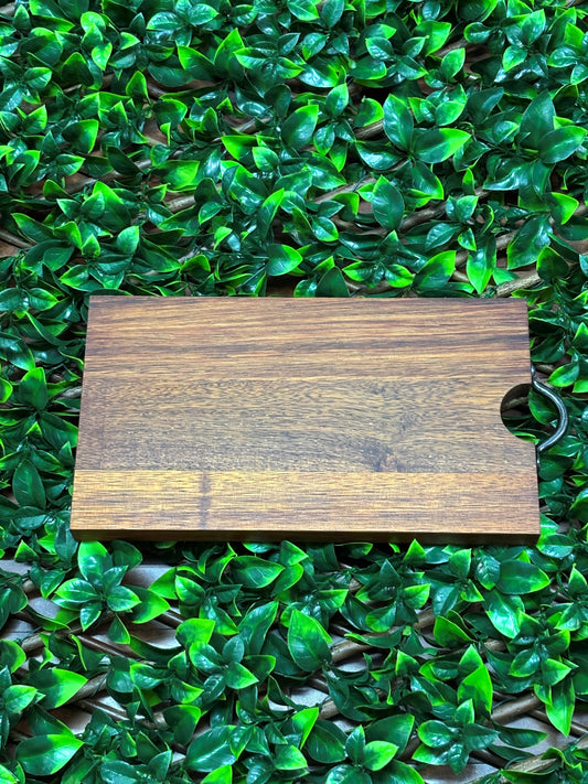Chopping board merbau black handle