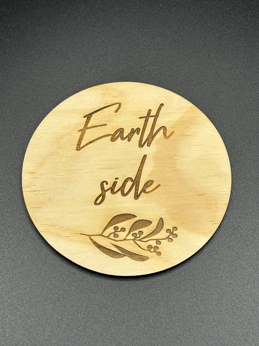Baby Milestone Plaque - earth side