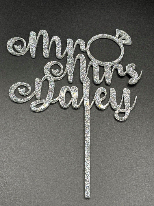 Wedding Cake Topper (Diamond Ring)