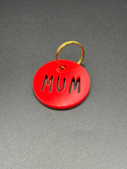 Mum Keyring - Red